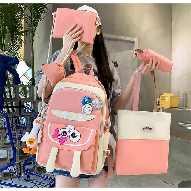 5 Piece New Unique Design Backpack